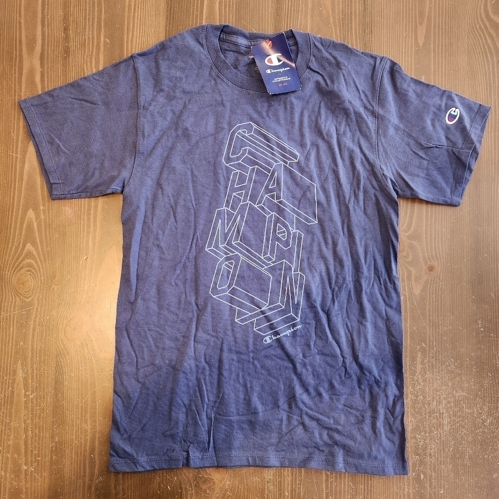 Mens Size Small Champion T Shirt Blue New Never Worn